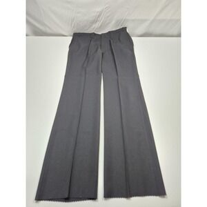 Jaymar Dress Pants Mens 40x36 Gray Polyester Wool Flat Front Unhemmed USA NWT